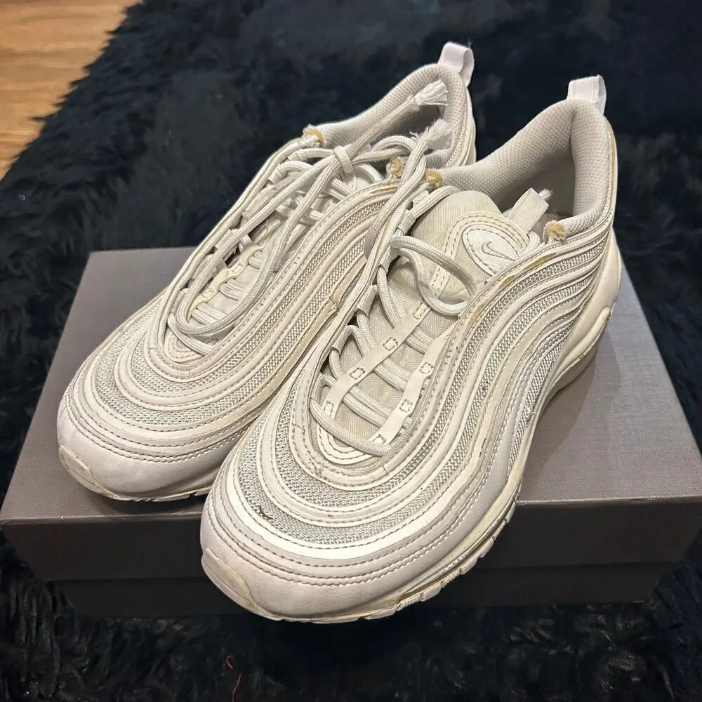 NIKE Air Max 97 white lace up shoes sneakers women’s 7.5